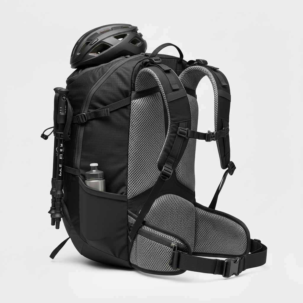 20L Lightweight Hiking Backpack with Ventilated Back and Gear Loops for Day Trips and Cycling