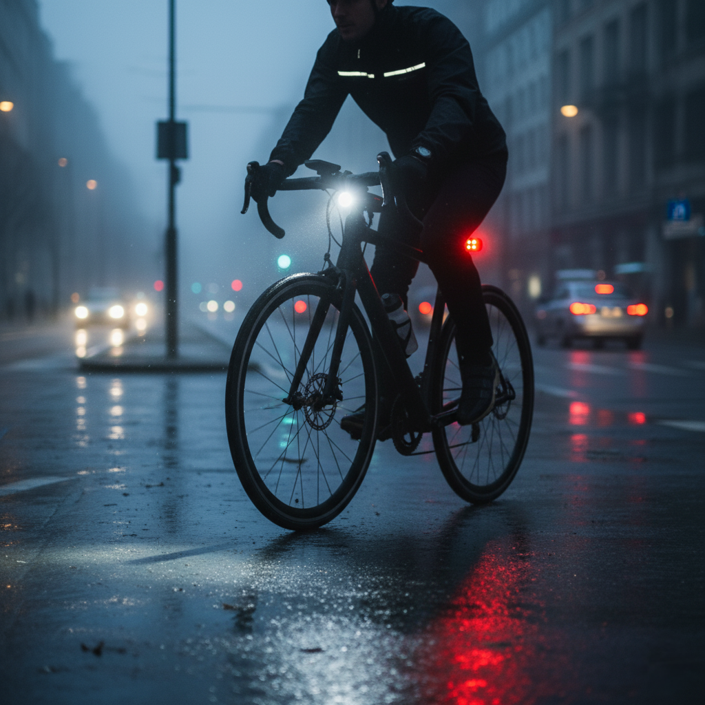 USB Rechargeable Bike Light Set with 300 Lumen Front and Rear Lights for Road and Trail Cycling