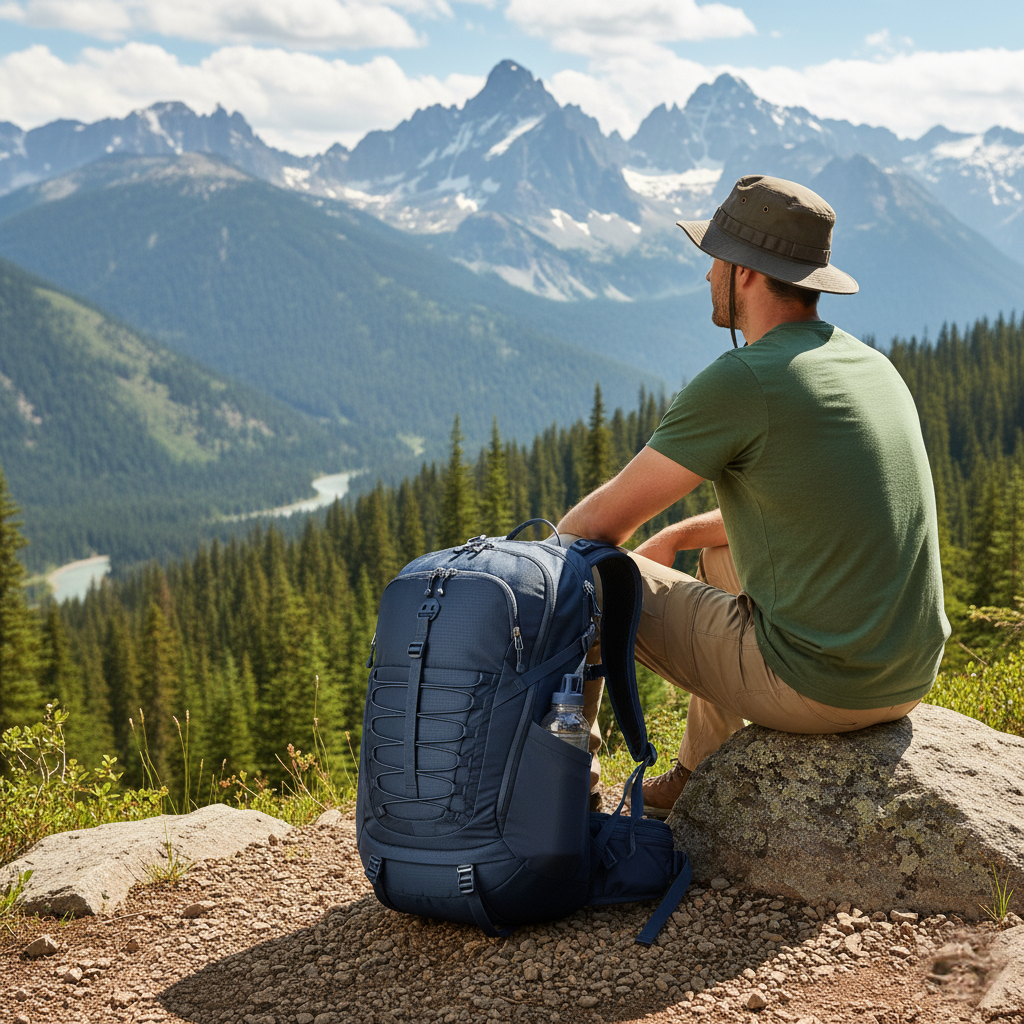 40L Lightweight Hiking Backpack with Laptop Sleeve and Gear Loops for Day Hikes and Travel